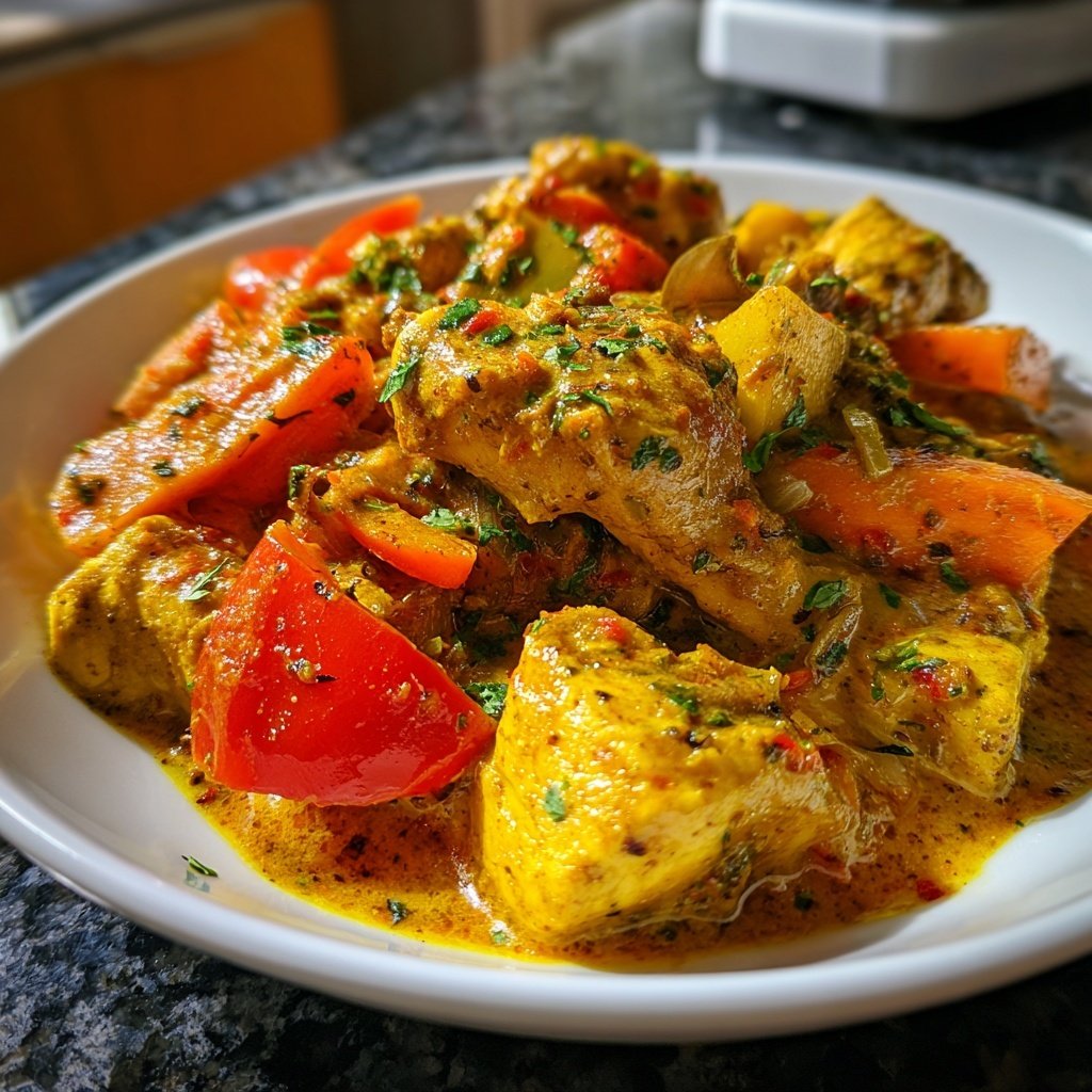 Kalorienarmes Hähnchen Curry